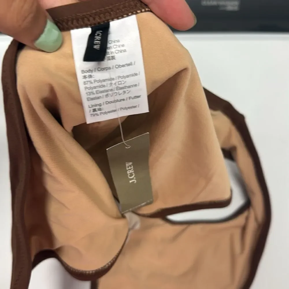 (2) J. Crew BRAND NEW Black & Brown Bikini Bottoms - NWT - Size Medium